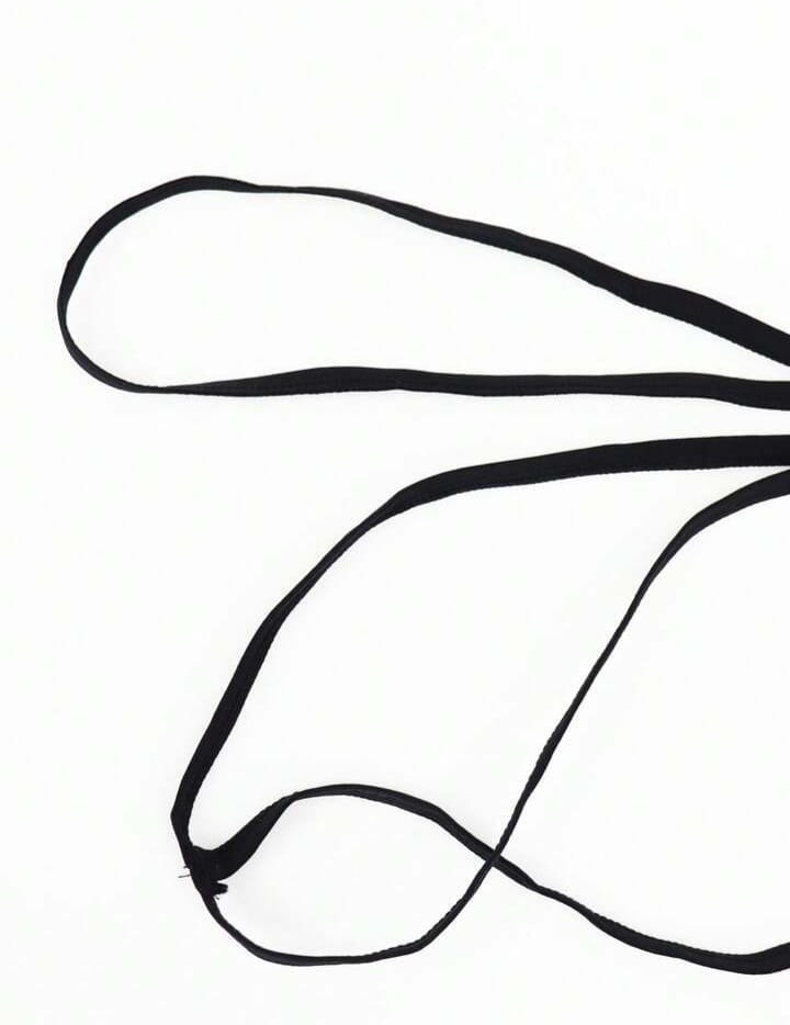 Midnight Lace Cross-Strap Thong